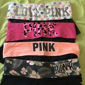 Pink yoga shorts bundle